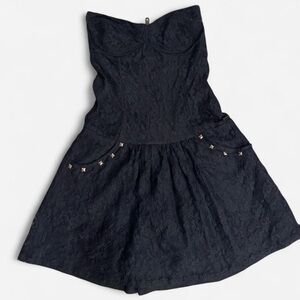 Billabong Strapless Lace Mini Dress Women’s Small Y2K